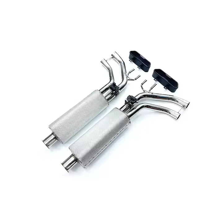 Escapamento OBM para Benz G500 G63 G65 em aço inoxidável, sistema Catback com ponteiras de escape e válvula Valvetronic com controle remoto.