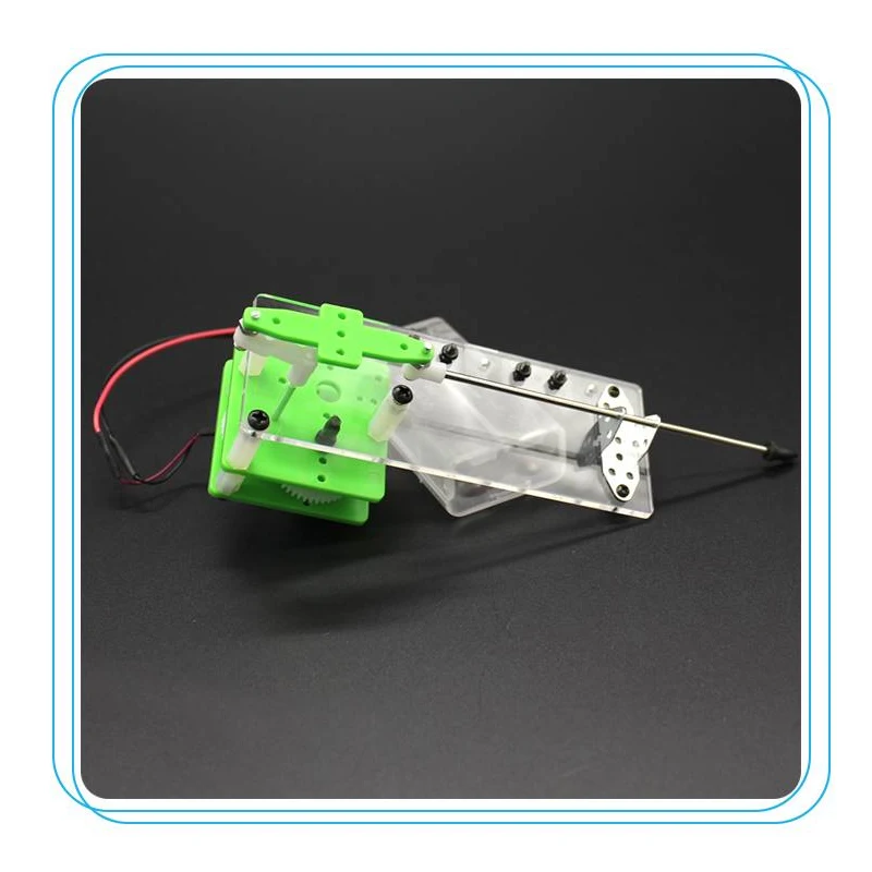 DIY Mini Reciprocating Linear Motion Model Push Rod Telescopic Small Push-pull Reciprocating Motor Model