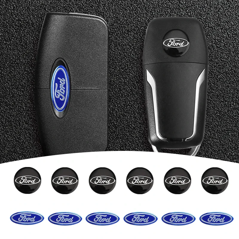 New Car Remote Control Emblem Logo Key Sticker For Ford Raptor Fiesta Focus 2 3 4 Mondeo Ecosport Mustang Fusion Accessories