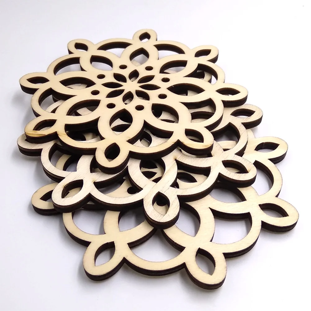 

3PCS Wooden Coasters Heat Resistant Mats Gasket Drink Coaster Table Mat Non Toxic Office Bar Decor