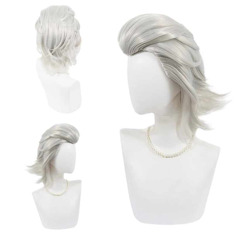 

Синтетические волосы Dr.STONE Senku Ishigami Green Gradient/Xeno Silver White, термостойкие, унисекс, для костюмированных вечеринок