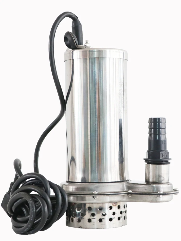 Household stainless steel submersible pump garden large-flow sewage pump special package WQD-250