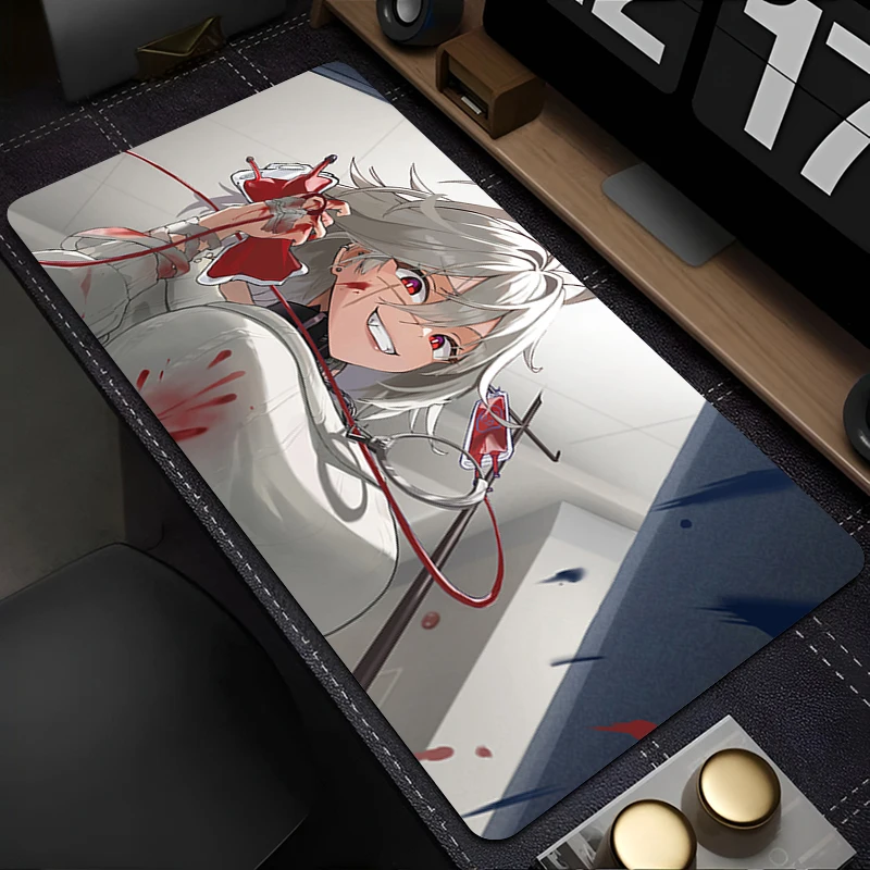 

Mousepad Gaming Mouse Pad PC Accessories Black Survival Eternal Return Keyboard Pad Large Non-slip Desk Mat Rubber Extended Pad