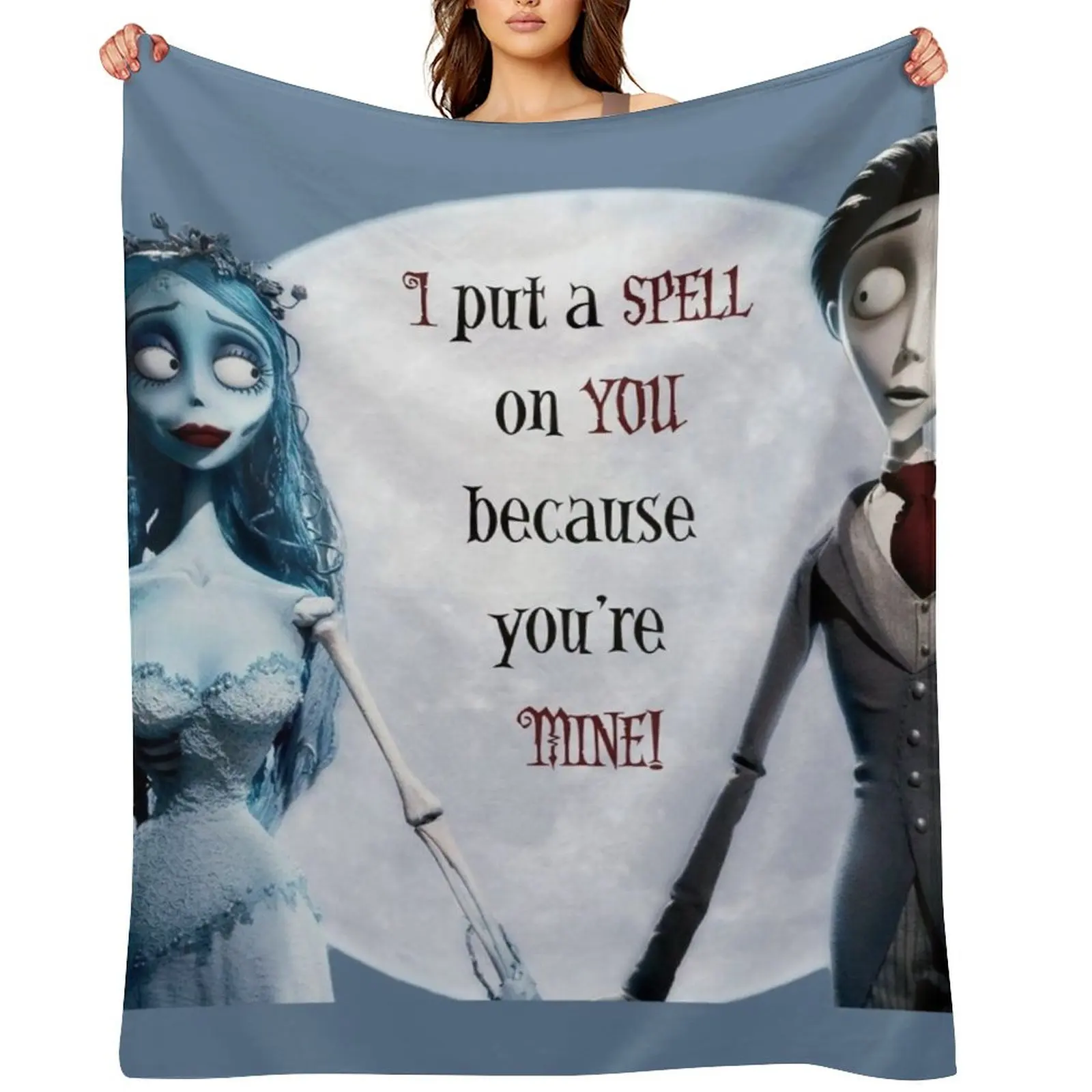 

Halloween Love Couple Corpse Bride Throw Blanket Extra Large Throw For Baby Weighted Decoratives Blankets