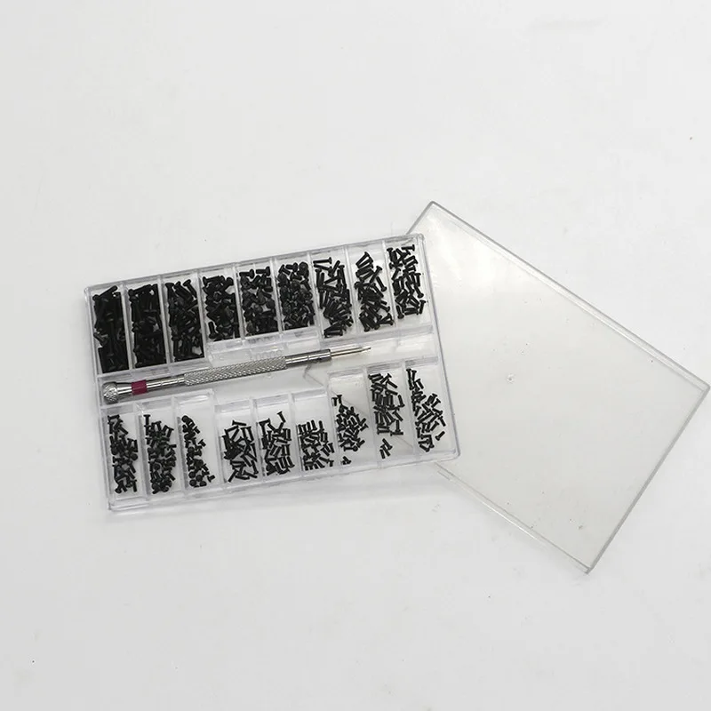 Parafuso de plástico caixa de componentes 19 grade transparente jóias ferramenta anel peças eletrônicas recipiente armazenamento diy botão organizador