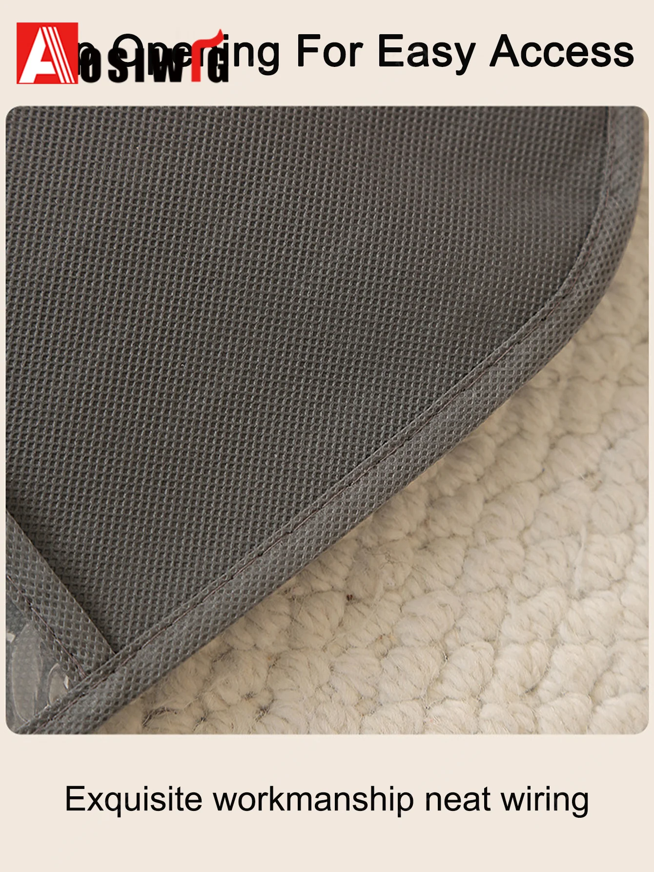 1pcs 60/80CM Long Black Non Woven Fabric Wig Dust Cover Packing Bag Wig Storage Bags Hanger Travel-Friendly Wig Organizer view 5