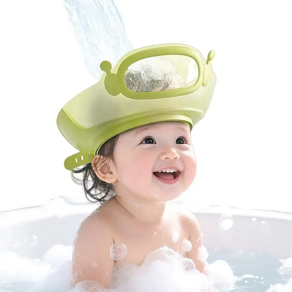 Baby Shower Soft Cap Adjustable Hair Wash Hat for Kids Ear Protection Safe Children Shampoo Bathing Shower Protect Head Cover
