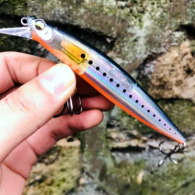 Crankbait flotante GREENSPIDER con hoja flash – Señuelo duro pececillo - imagen 5