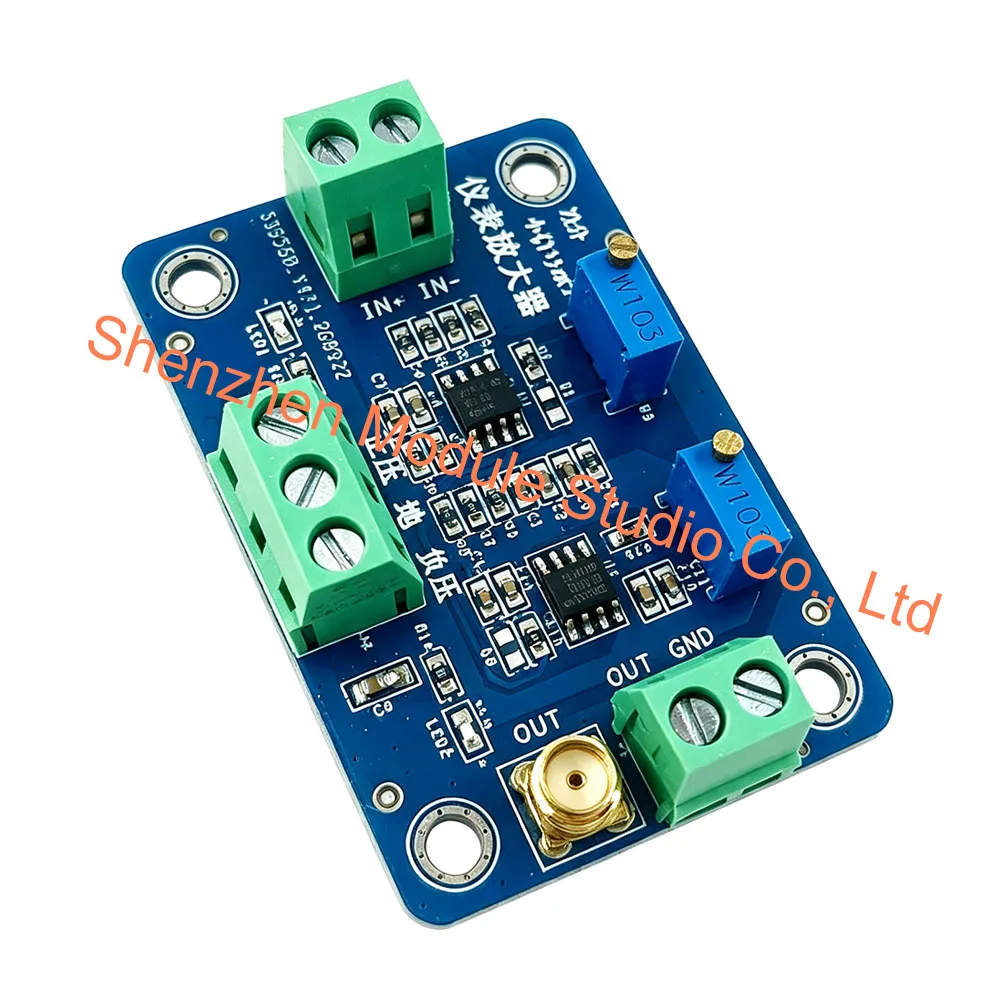 INA826 Instrument Amplifier Module, Micro Volt & Millivolt Tiny Signal Amplifier Board for Sensor Signal Amplification