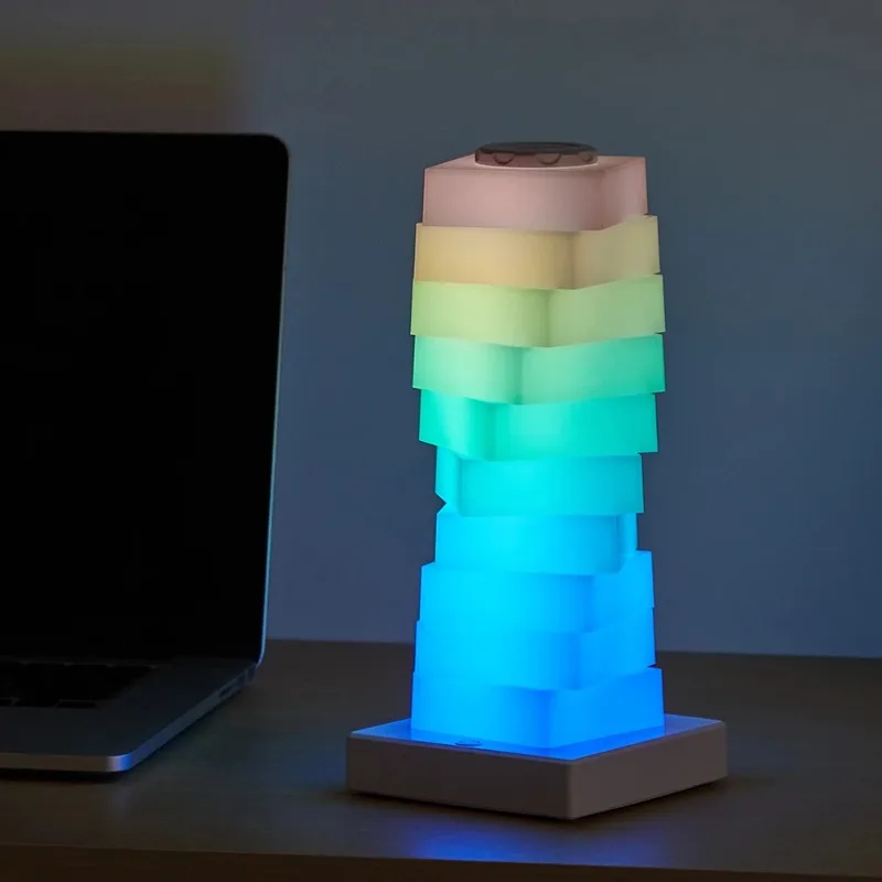 DIY بها بنفسك تغيير لون لمبة مكتب RGB 16 لون LED مصباح غرفة نوم السرير الجدول الديكور مصباح اللمس التبديل المحيطة الجدول مصباح