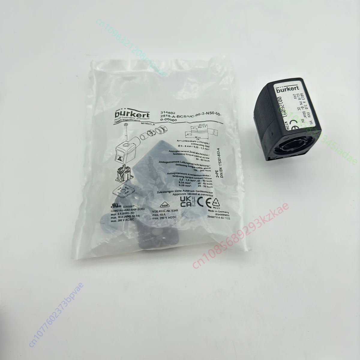 

Burkert Solenoid Valve Coil 6014/6013/5281/6213EV/5404/6281/0330