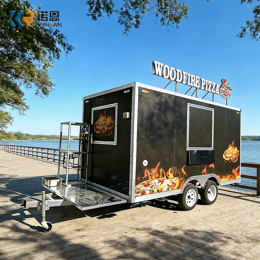 

Customizable Commercial Food Truck Mobile Kitchen Trailer with Sink And Cooking Equipment for Street Food Sale