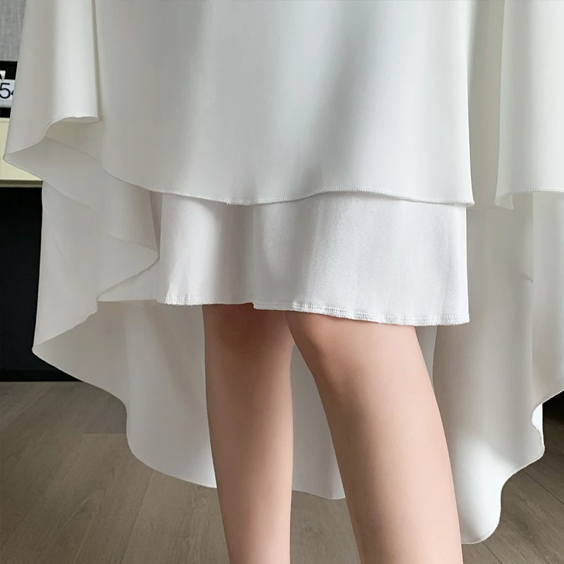 Maternity Umbrella Skirts Pregnancy Women's High-waisted Slimming Draped A-line Skirt Korean Style Half Length Pleated Dress New