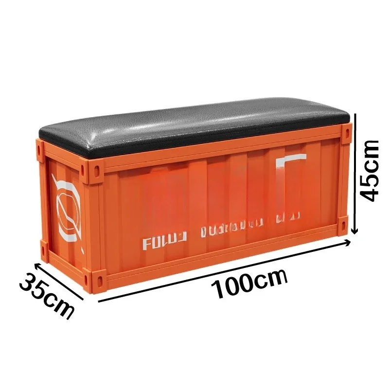 Industrial style shoe changing stool, storage stool, basketball hall, dance studio, gym, waiting for rest 4