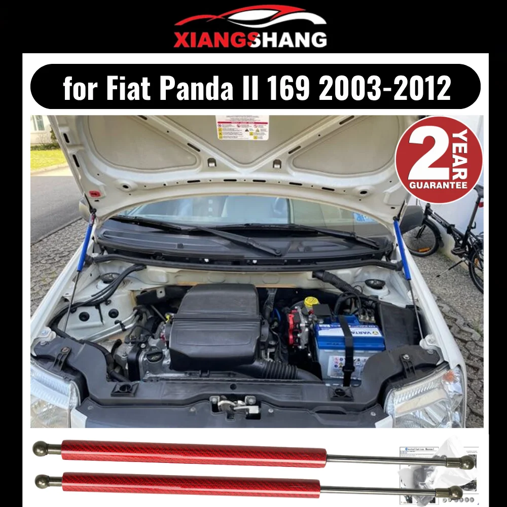 Hood Damper for Fiat Panda II 169 2003-2012 Gas Strut Lift Support Front Bonnet Modify Gas Springs Shock Absorber