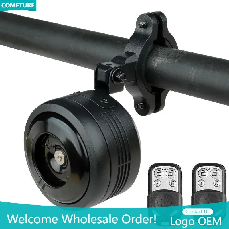 

Bicycle Bell 120db Electric Bicycle Horn Waterproof USB Charging Bike Handlebar Safety Anti-theft Alarm with Remote Controller