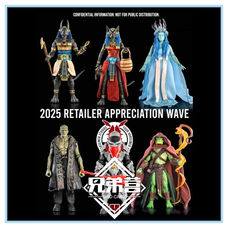 

In Stock Original Four Horsemen Figure Anubis Bastet Basilisk Frankenstein 1/12 Scale Collectible Toy Model Action Figures Gift