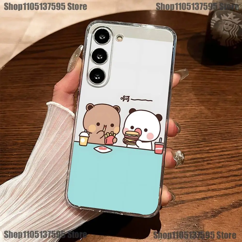 Urocze etui na telefon BuBu DuDu do Samsunga S30,23,21,22,20, FE lite,S10,9,8,7 PIus Note20ultra, miękkie, przezroczyste