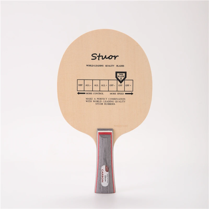 Stuor Table Tennis Blade Hinoki Wood Ping Pong Racket 5 Layers With Built-in Carbon Fiber Paddle Racket for Fast Attack