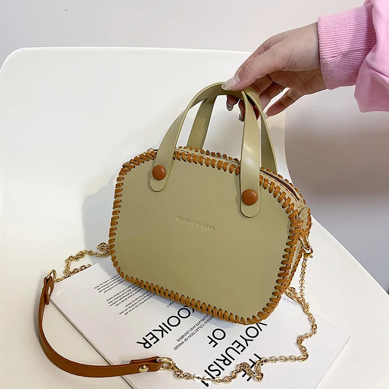 Vintage Hand Stitching Handbag DIY Sewing Handmade PU Material Set Backpack Phone Bag Accessories custom Shoulder Handbags