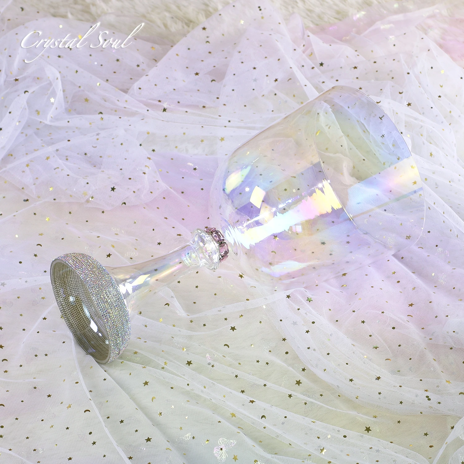CrystalSoul 432Hz Crystal Singing Chalice Holy Grail Sound Healing for Meditation Yoga with Accessories and Bag