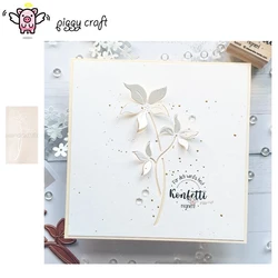 Piggy Craft metal cutting dies cut die mold Flowers background Scrapbook paper craft knife mould blade punch stencils dies