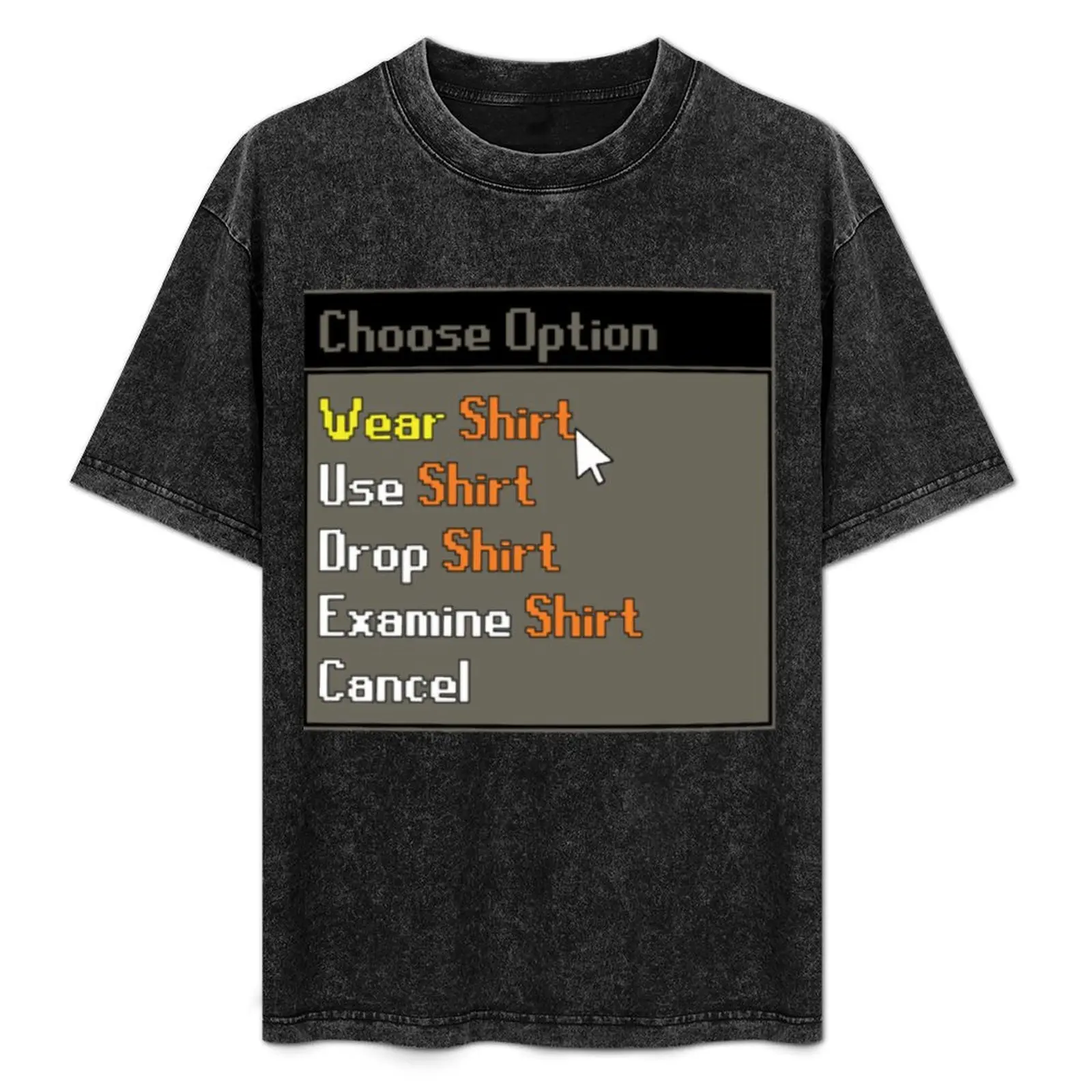 

Футболка OSRS Choose Option Wear с дизайнерским принтом, повседневная свободная футболка с коротким рукавом для мужчин