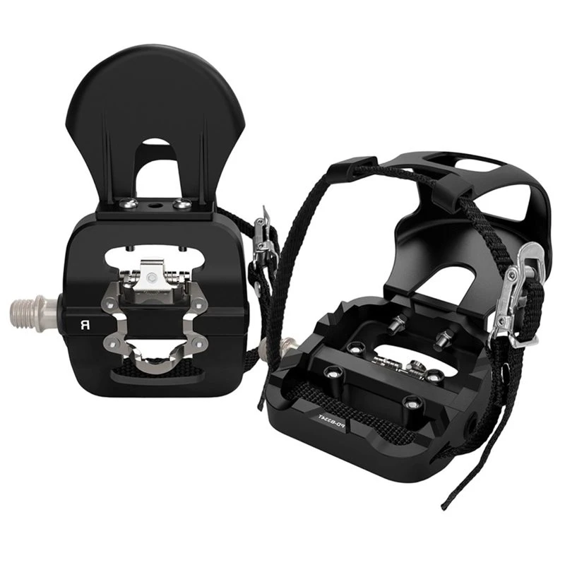 HOTB72A MTB Pedals Dual Function Bicycle Self-Locking Platform Pedal Fit SPD System Dynamic Bike Top Clip Pedals