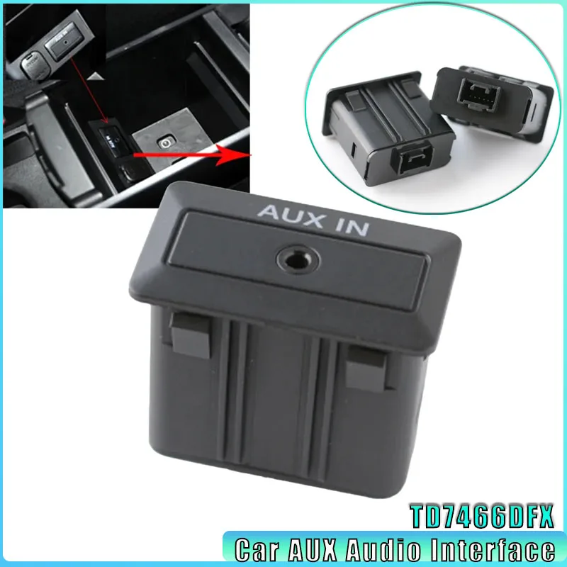 1 Uds interfaz de Audio auxiliar para coche TD7466DFX para MAZDA CX 9 2006 2012 para MAZDA 3 2009 2012 para MAZDA 6 2006 2011 construcción ABS