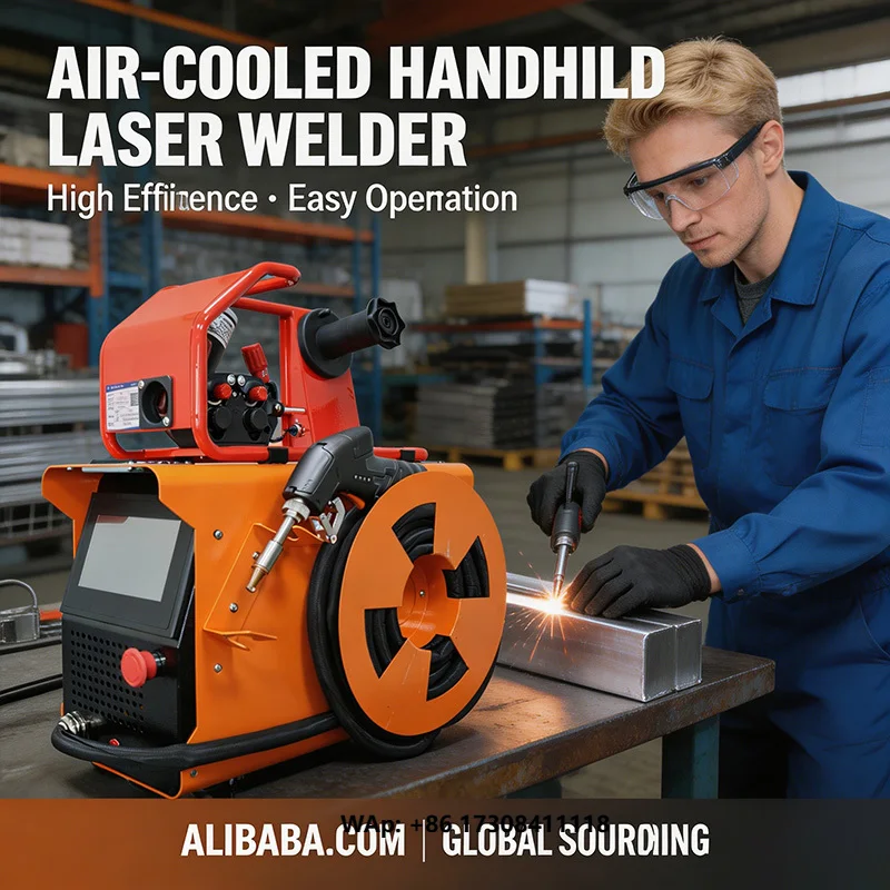 Mini Air Cooled DA PENG LASER  Welding 1500W 2000W 3000W Handheld 4 in 1  Welder Cleaner Cutter with Raycus Source