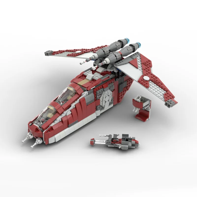 1027 PCS Star Fighting LAAT - 2x 75362 alternative MOC Customize Modular Building Block Simple Popular DIY Toy Birthday Gift