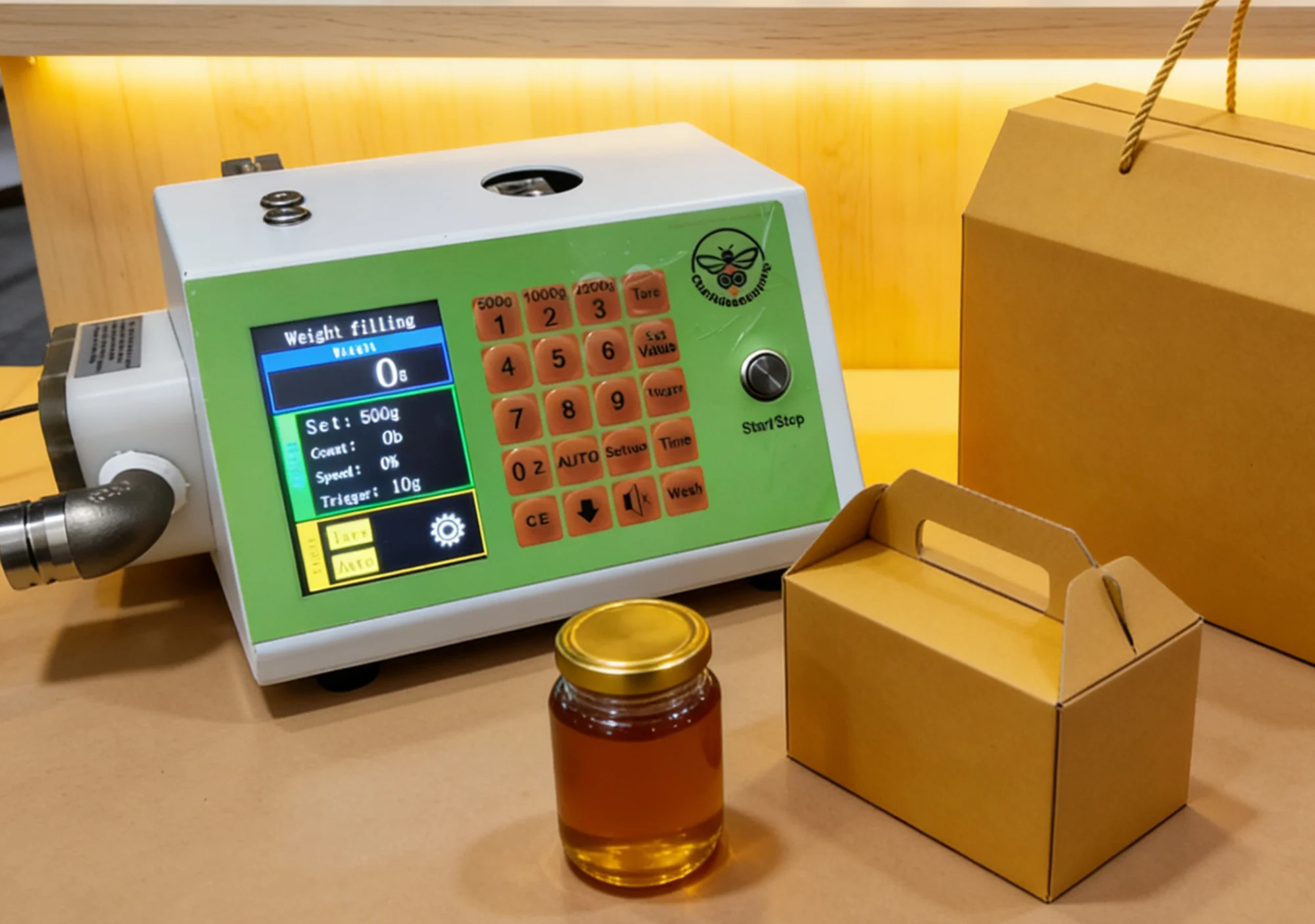Smart Honey Filling Machine 50-8000g Weighting Automatic Bottle Filler Gear Pump Viscous Liquid Filling Machine Bottling Honey