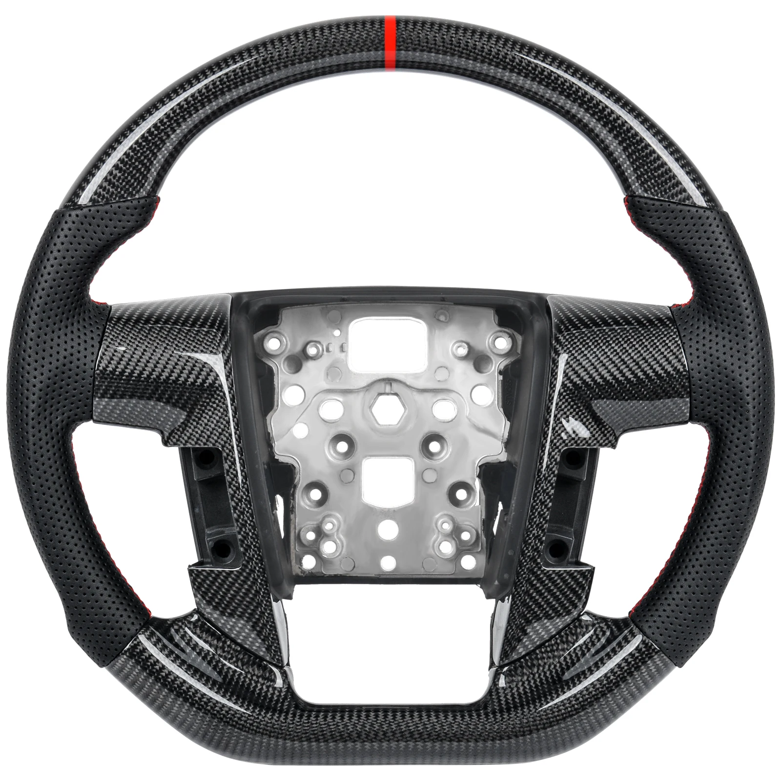 

Real Carbon Fiber Steering Wheel For Ford Raptor F150 2009 2010 2011 2012 2013 2014 Perforated Leather Racing Wheel