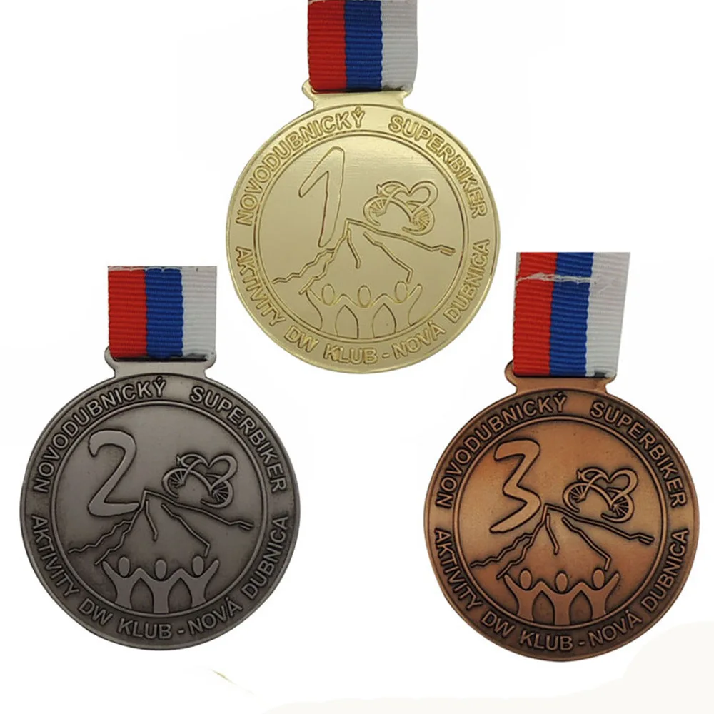 Customized 3D Gold and Silver Sports Award, Blank Medal, Hot Selling