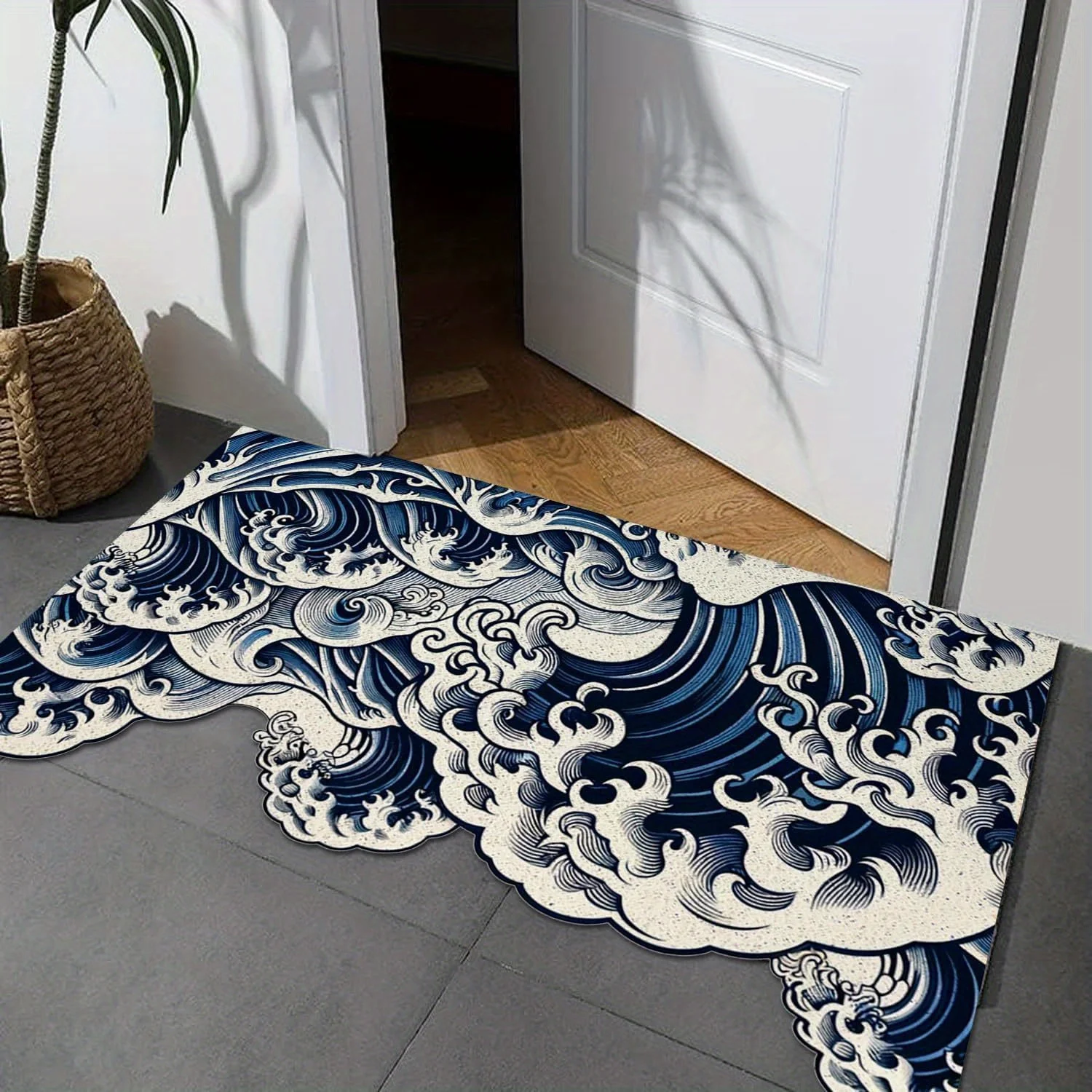 VIKAMA Halloween Floor Mat Clown Carpet Entrance Door Mat Bathroom And Balcony Anti-Slip Foot Mat Home Decoration
