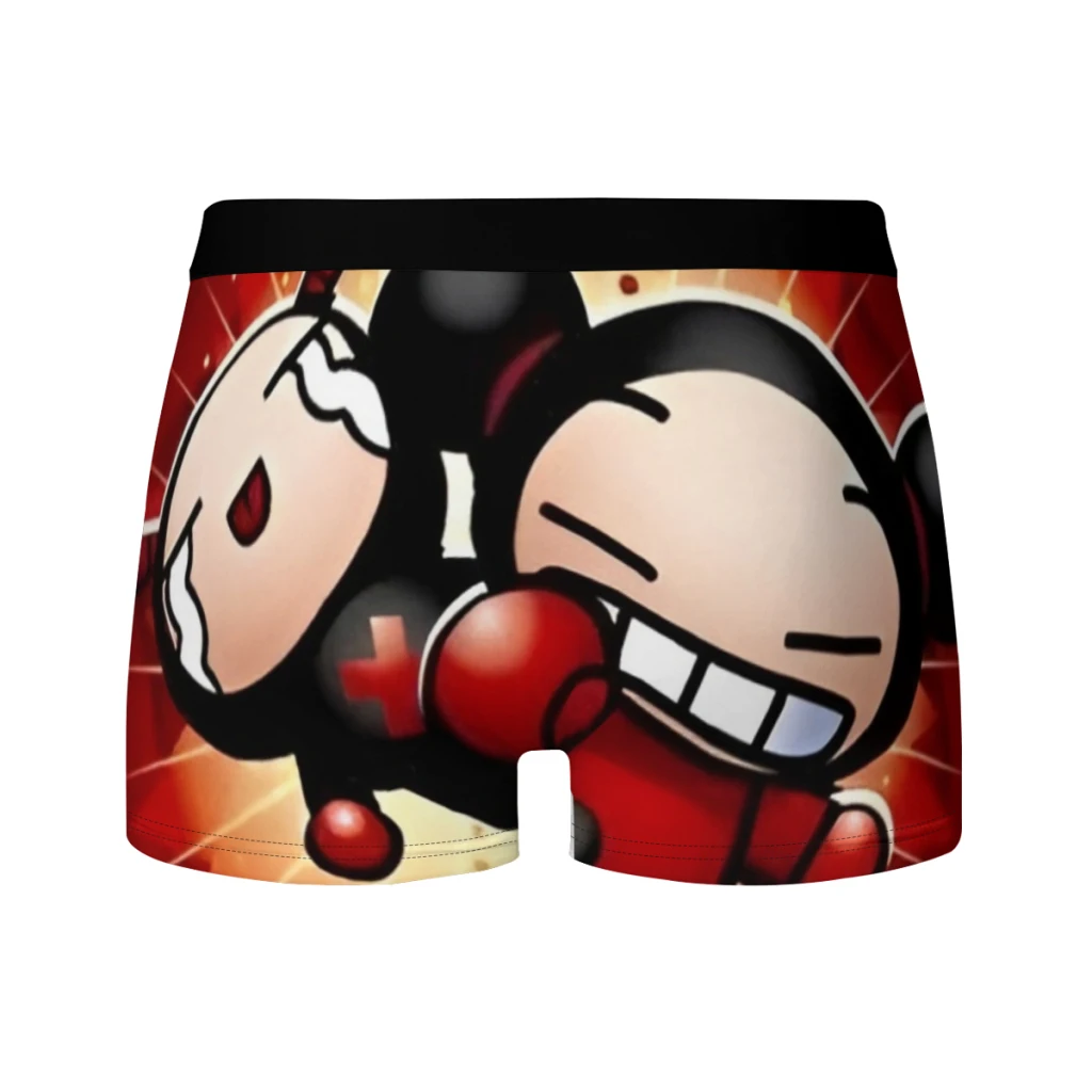 Simpatico cartone animato Pucca Garu Boxer Mutandine da uomo Mutande Maschili Traspiranti Uomo Boxer Intimo per uomo