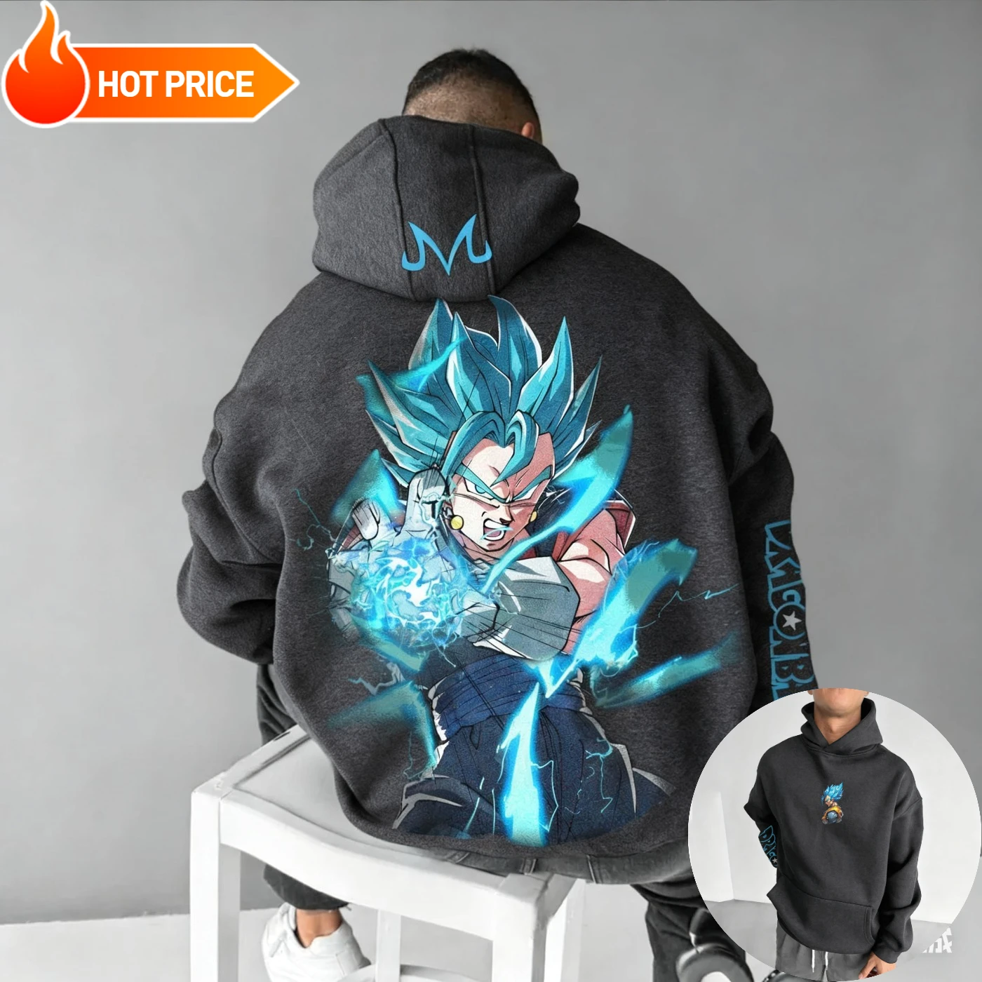 

Super Saiyan Dragon Ball уличная одежда Harajuku винтажная осенняя мужская толстовка с капюшоном зимняя женская толстовка большого размера с капюшоном топ с длинными рукавами