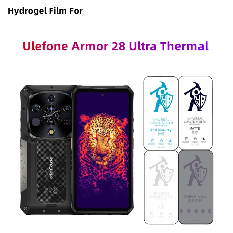 2pcs Matte Hydrogel Film For Ulefone Armor 28 Ultra Thermal HD Screen Protector For Armor 28Ultra Thermal Eye Care Anti Spy Film
