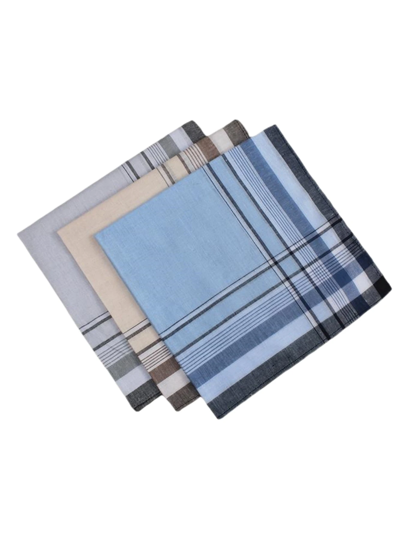 Vintage Satin Cotton Handkerchief, Classic Design