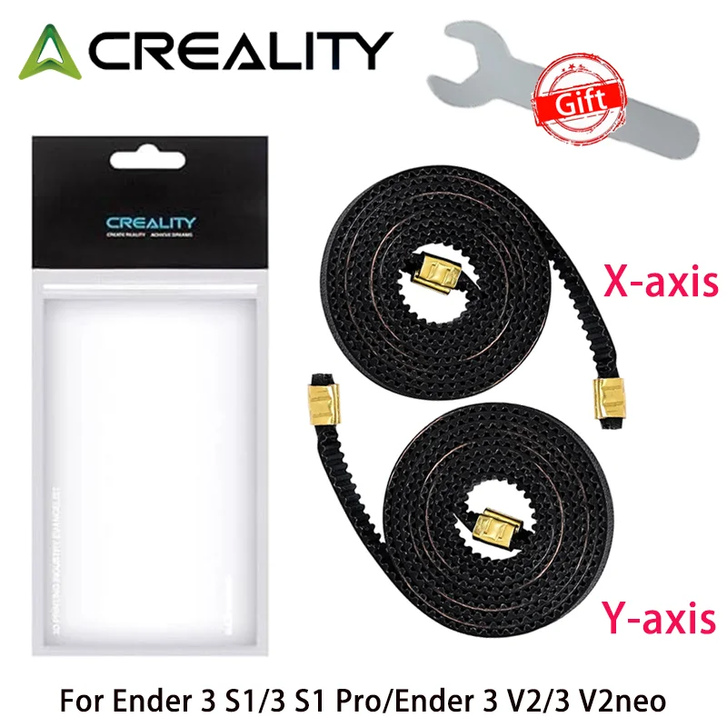 Creality Ender 3 S1/Ender 3 V2 X+Y Timing Belts Kit X-axis and Y-axis Synchronous Belt kit for Ender 3 S1 Pro/3 V2/V2neo 3D Prin