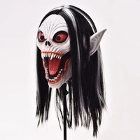 Morbius Cosplay Latex Headgear Halloween Carnival Party Vampire Mask For Adults dl;1