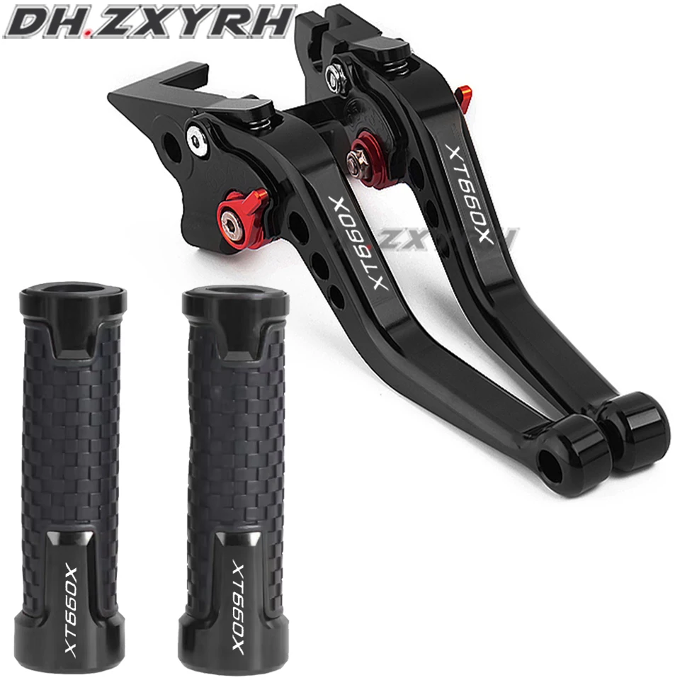 Palancas de Freno y Embrague Cortas Ajustables de Aluminio CNC para Motocicleta YAMAHA XT660X XT 660X XT660 2004-2013 2012 2011