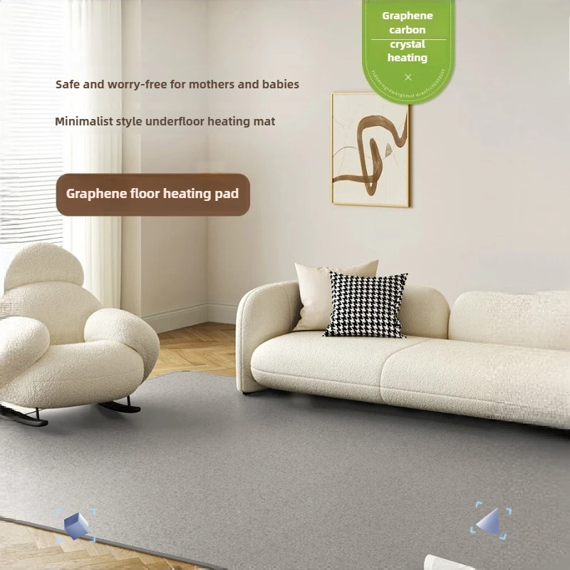 

Carbon Crystal Heating Mat Graphene Electric Floor Mat Winter Warm Carpet for Living Room Home Geothermal