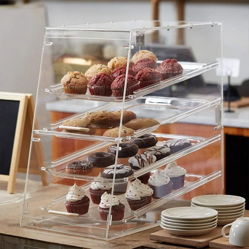 

Acrylic bread display stand Acrylic Bakery Display Case