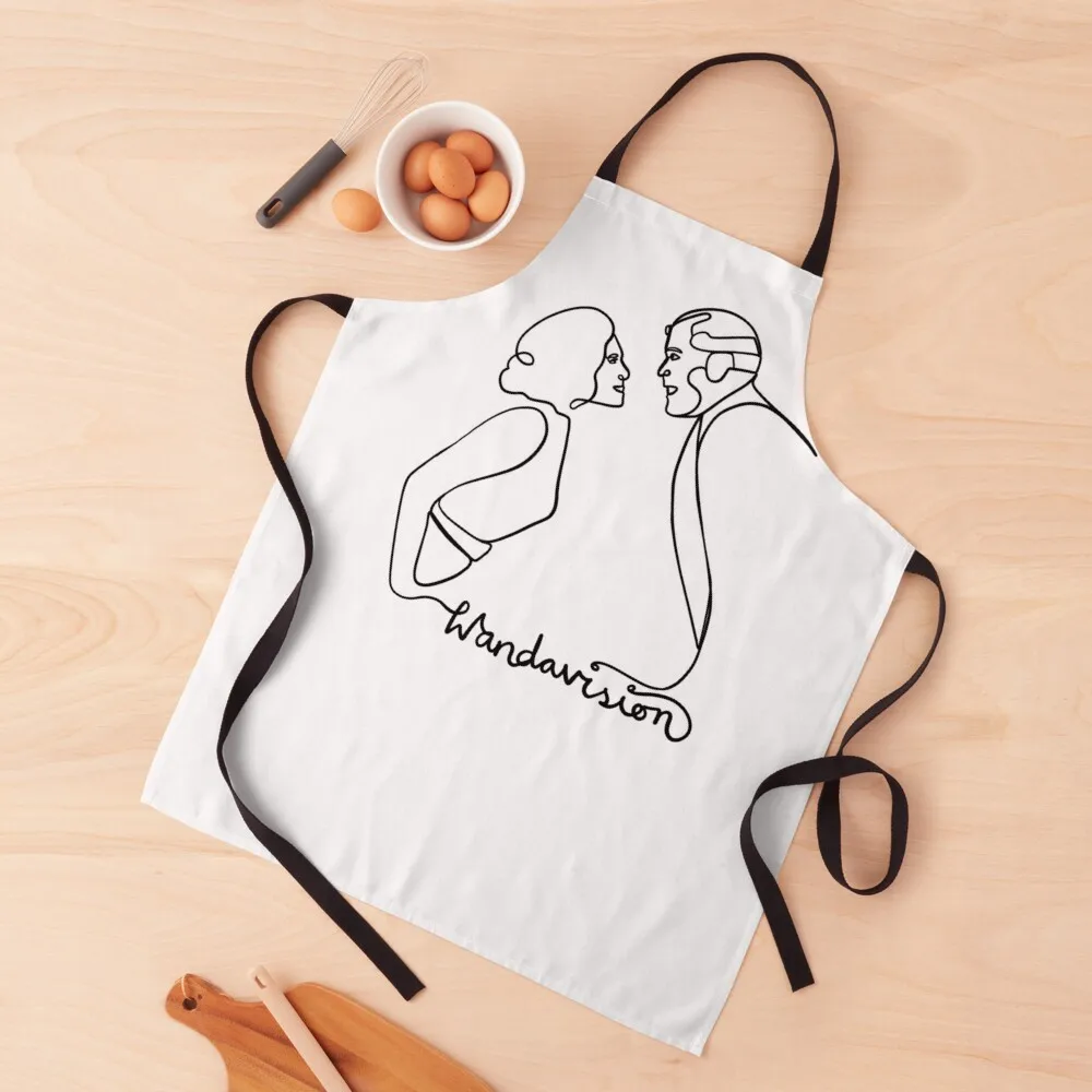 

Wandavision tape inspired illustration Apron Beauty Kitchen Hairdresser Apron