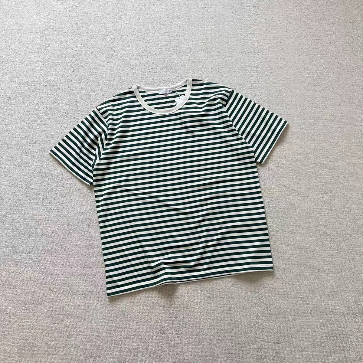 

Retro Nanca 24SS Coolmax Stripe Jersey Tee Men's Summer Breathable ort Sve T-irt Youth Faion Casual round Ne Top