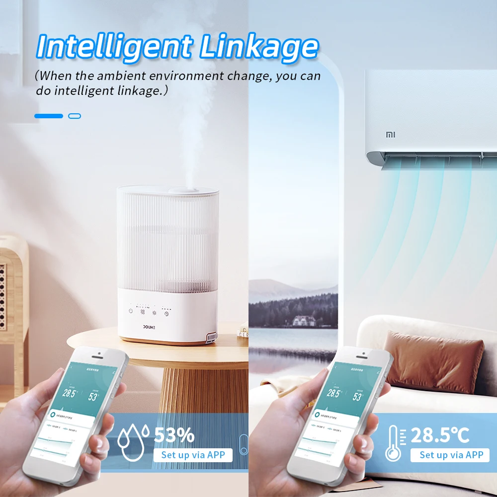 Sensor de Temperatura e Umidade Tuya Smart Life, Wi-Fi, Zigbee 3.0, Interior, Higrômetro Inteligente, Termômetro, Alexa, Google Home