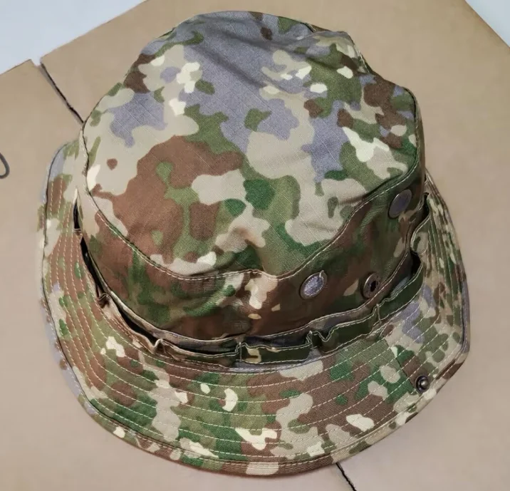German Flecktarn Multicam Camouflage Bucket Hat Fisherman Cap Man Outdoor
