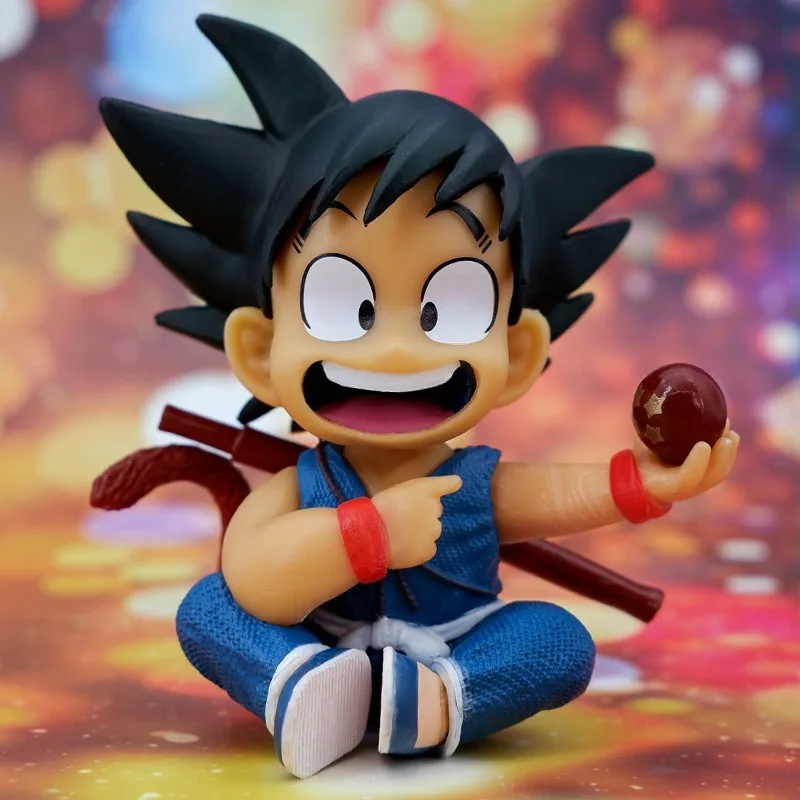 

Dragon Ball Anime Figure Goku childhood Statue Collection Figurine Desktop Ornament Action Figures Toys Model For Children Gifts