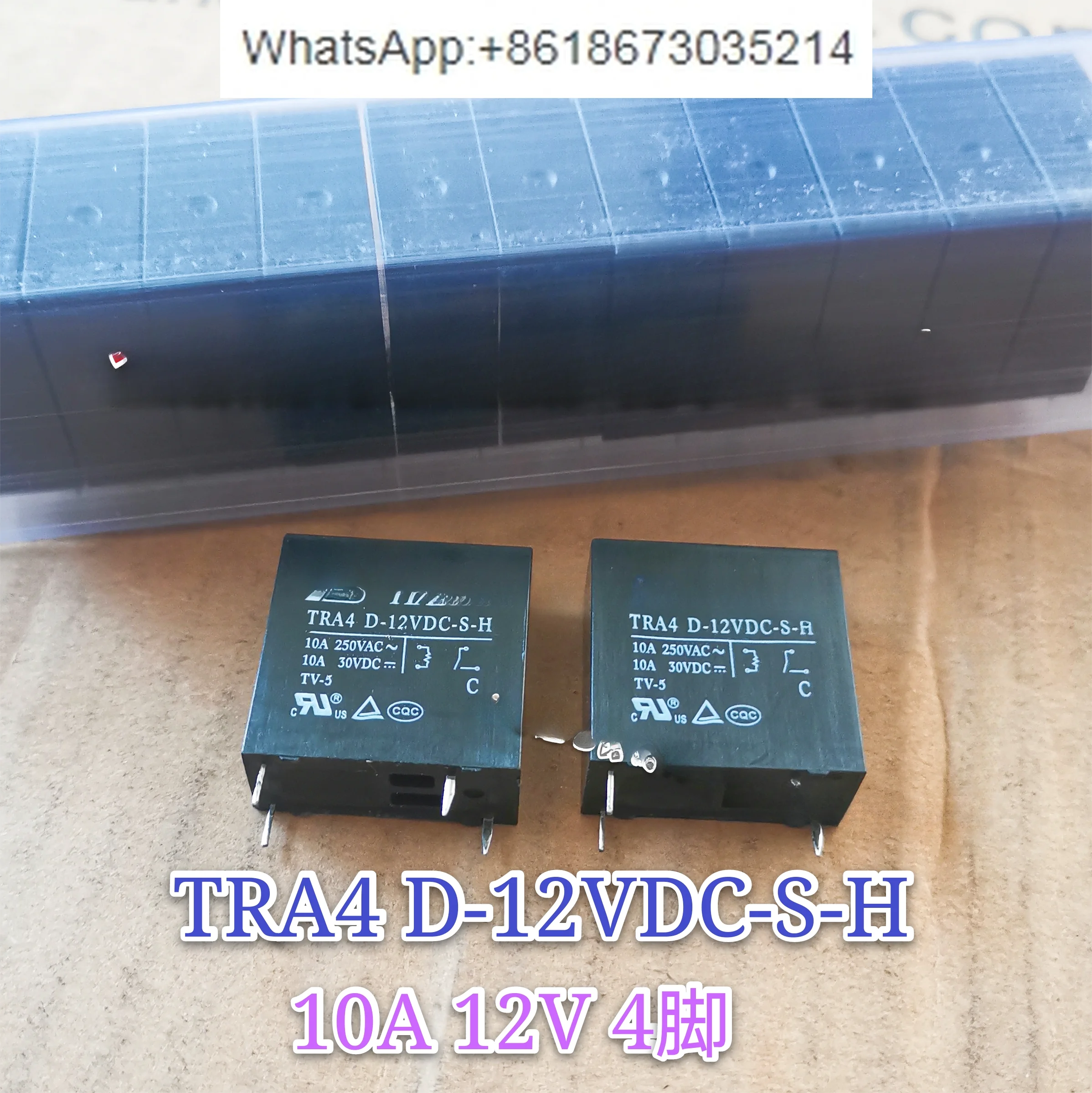 10  PCS  TRA4 D-12VDC-S-H Relay 10A 12V 4 Pins